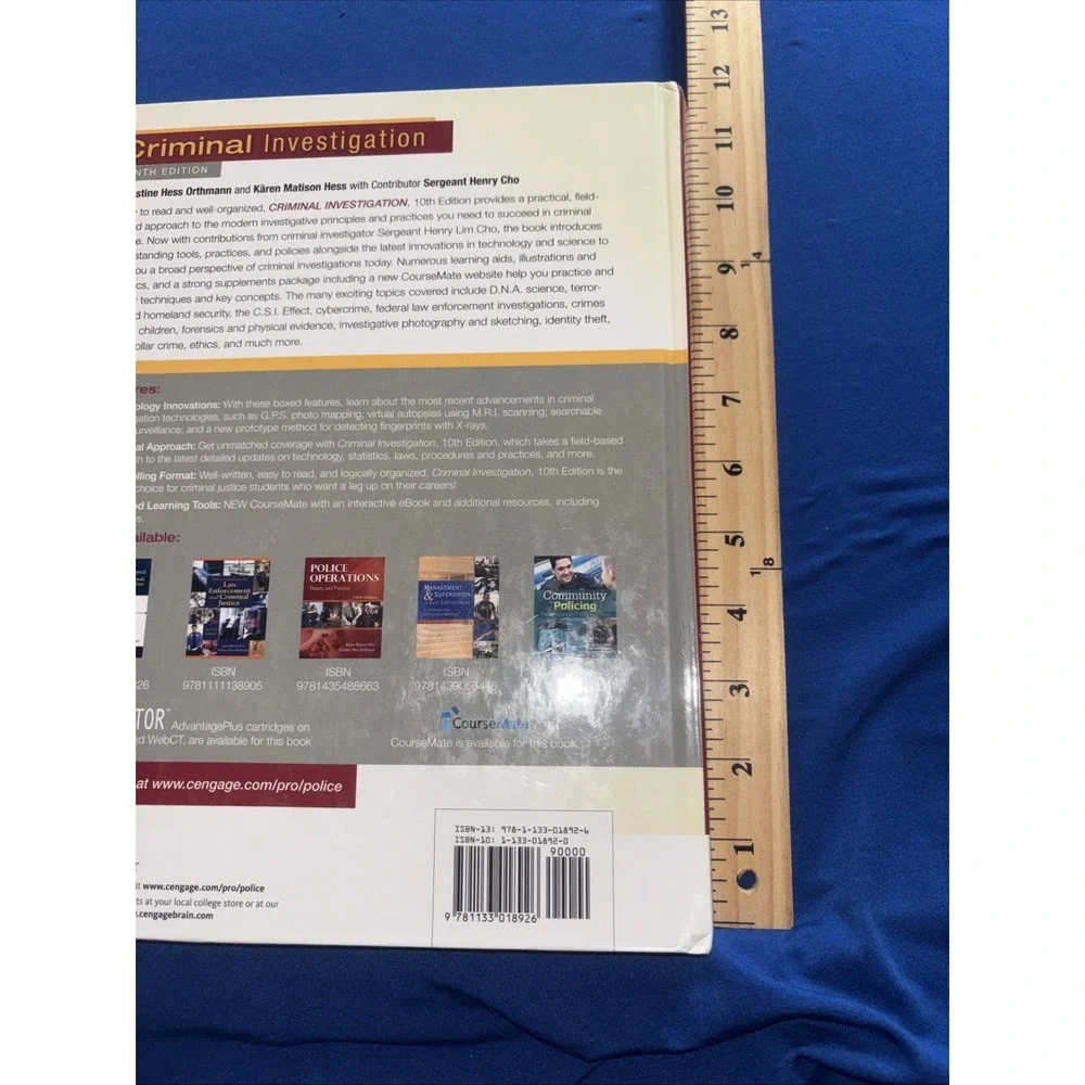 Criminal Investigation (10th edition) Christine Hess Orthman, Karen Matison Hess